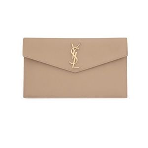 Yves Saint Laurent Uptown Leather Clutch